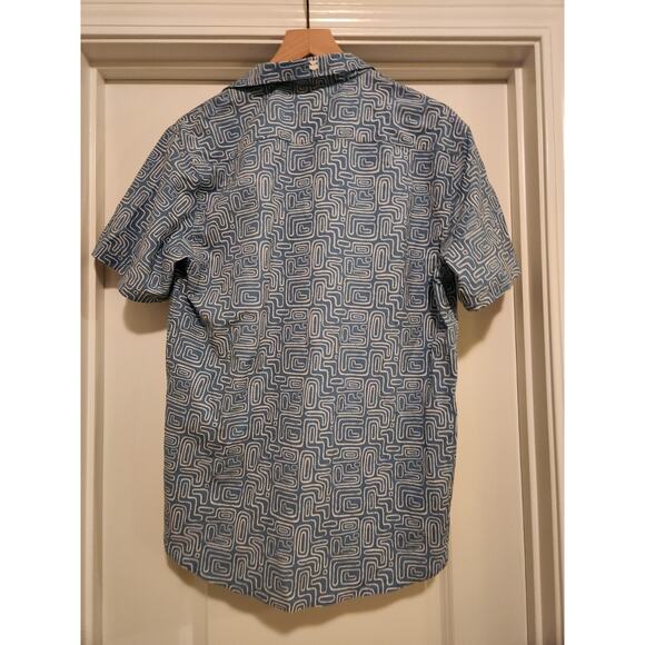 NWT Jetty Mens Button-Down Short Sleeve Shirt Geometric M - Picture 4 of 5